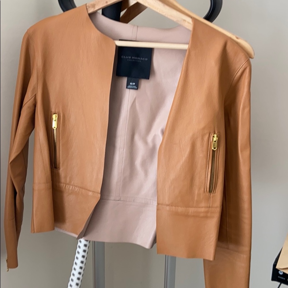 Club Monaco leather jacket